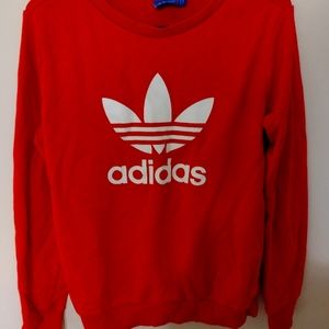 Red Adidas Sweatshirt size small